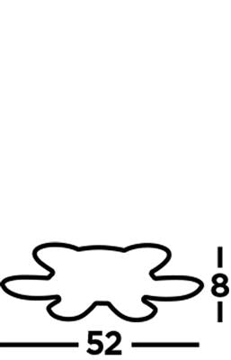 Frenchbeer 6Lt LED Flush Ceiling Light Chrome - Comet Lighting