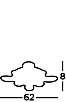 Frenchbeer 8Lt LED Flush Ceiling Light Chrome - Comet Lighting