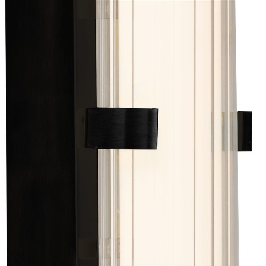 Ilsington LED Wall Light Black 430mm IP44 - Comet Lighting