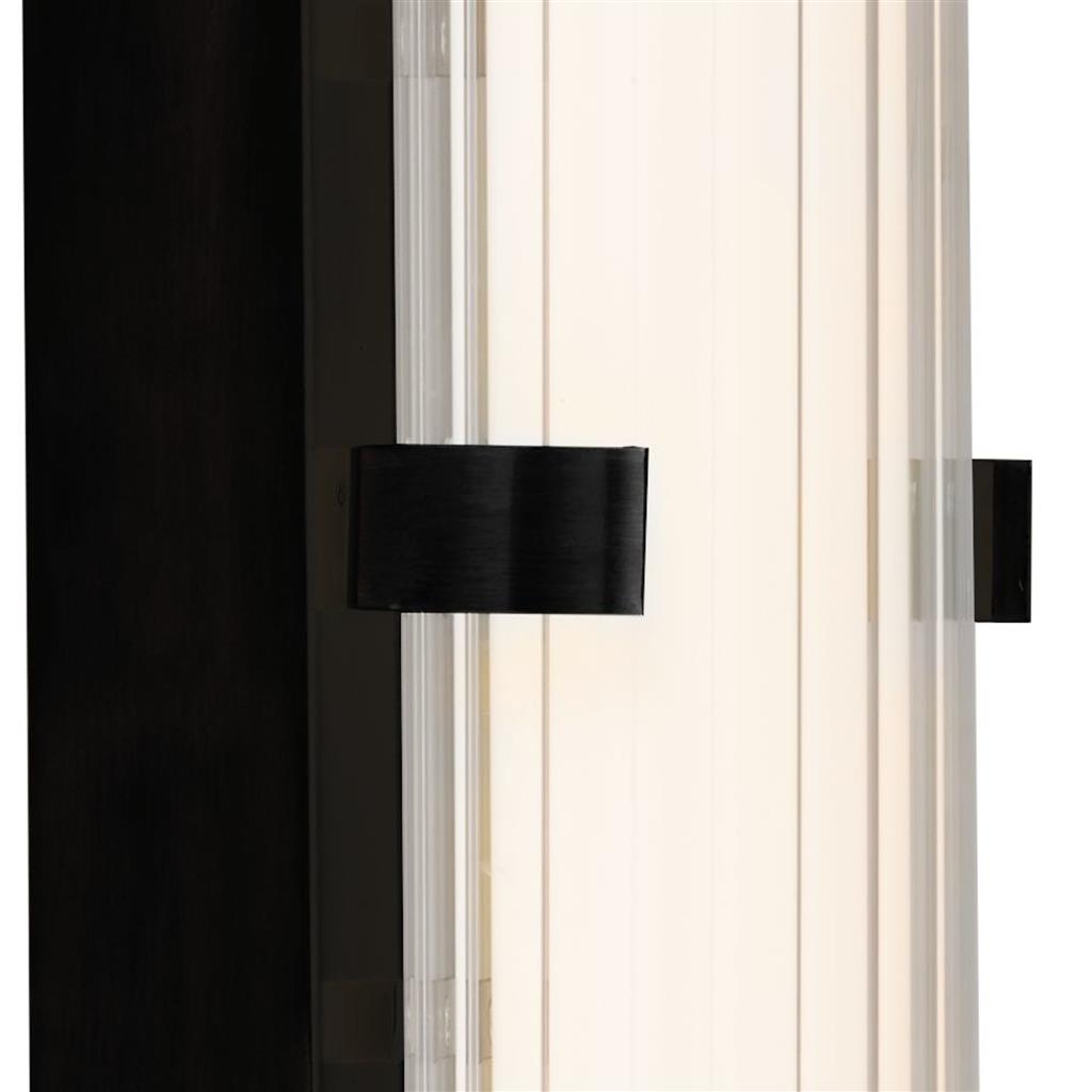 Ilsington LED Wall Light Black 630mm IP44 - Comet Lighting