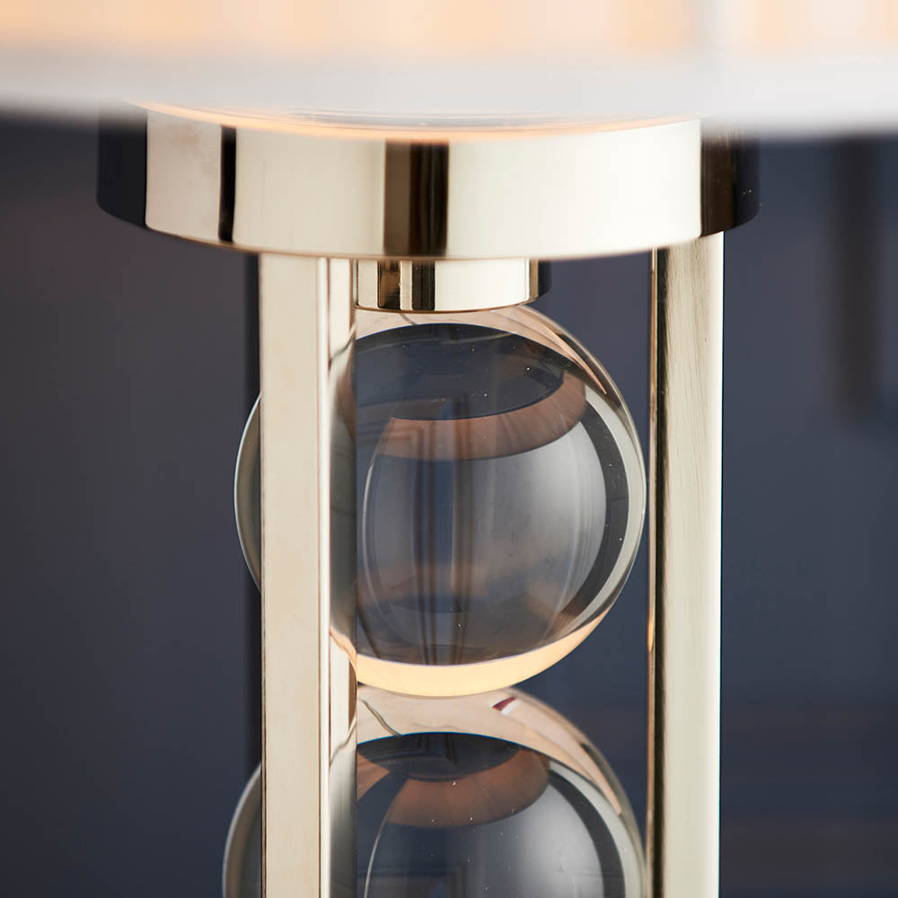 Newton Table Lamp With White Shade - Comet Lighting