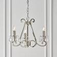 Oksana Nickel 3-Light Pendant Ceiling Light - Comet Lighting
