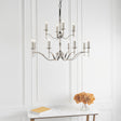 Stanford Nickel 12-Light Pendant Ceiling Light - Comet Lighting