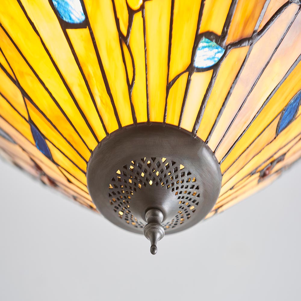 Bernwood Medium 2-Light Flush Ceiling Light - Comet Lighting