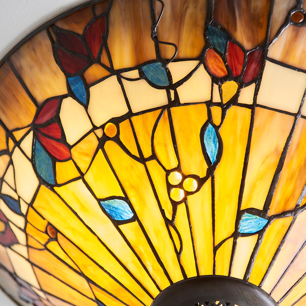 Bernwood Medium 2-Light Flush Ceiling Light - Comet Lighting