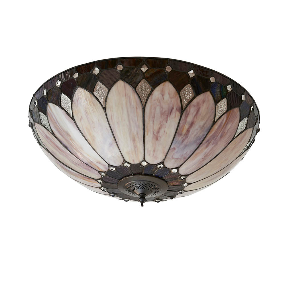 Brooklyn Large 2-Light Flush Ceiling Light - Comet Lighting