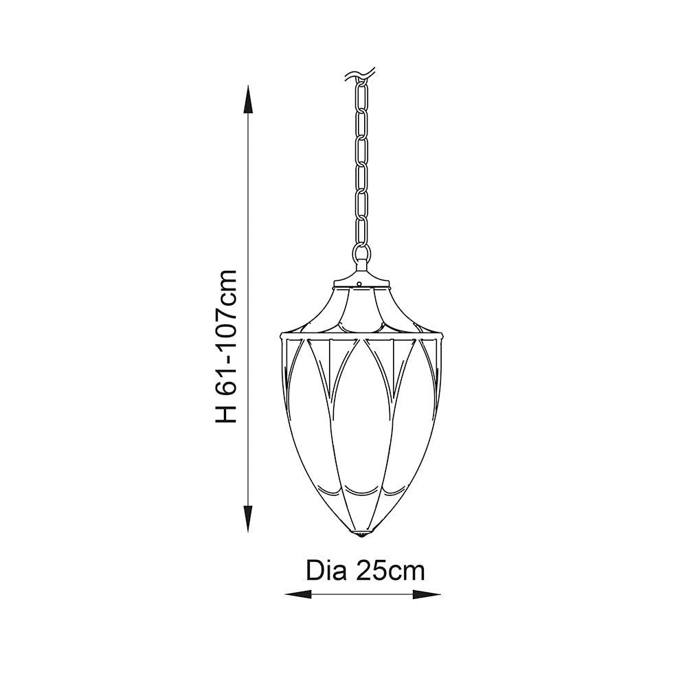 Brooklyn Medium Acorn 1-Light Pendant Ceiling Light - Comet Lighting