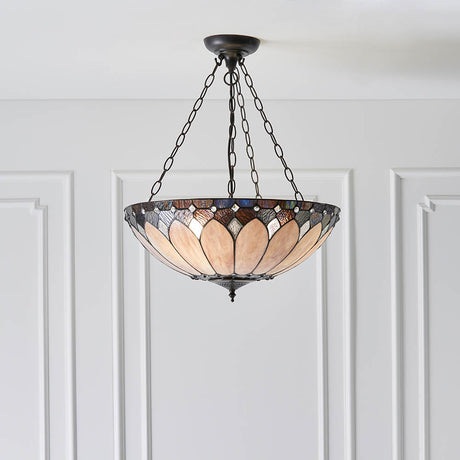 Brooklyn Large Inverted 3-Light Pendant Ceiling Light - Comet Lighting
