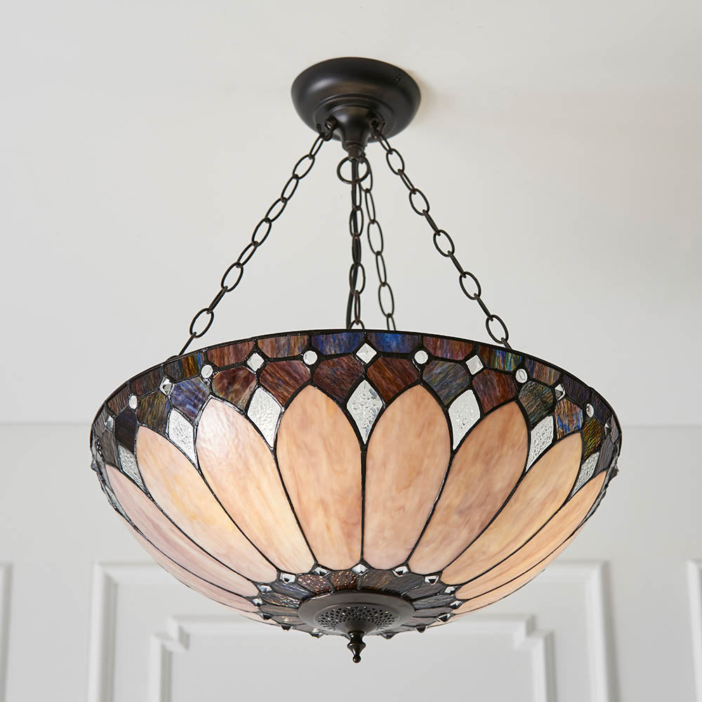 Brooklyn Large Inverted 3-Light Pendant Ceiling Light - Comet Lighting