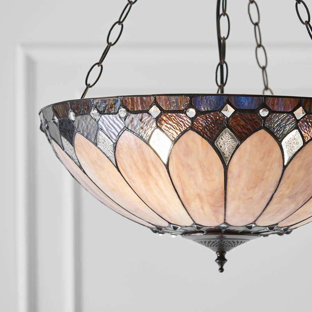Brooklyn Large Inverted 3-Light Pendant Ceiling Light - Comet Lighting