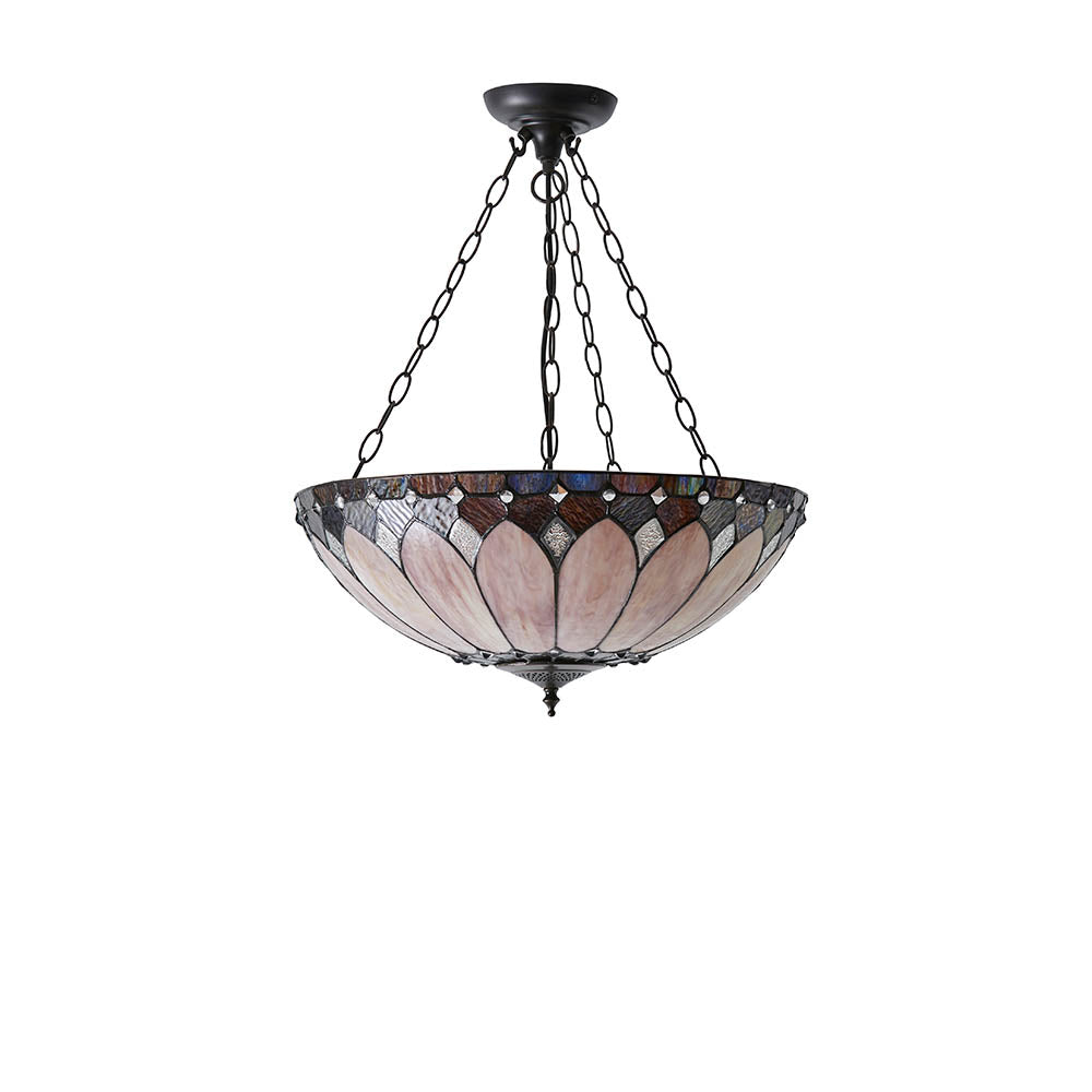 Brooklyn Large Inverted 3-Light Pendant Ceiling Light - Comet Lighting