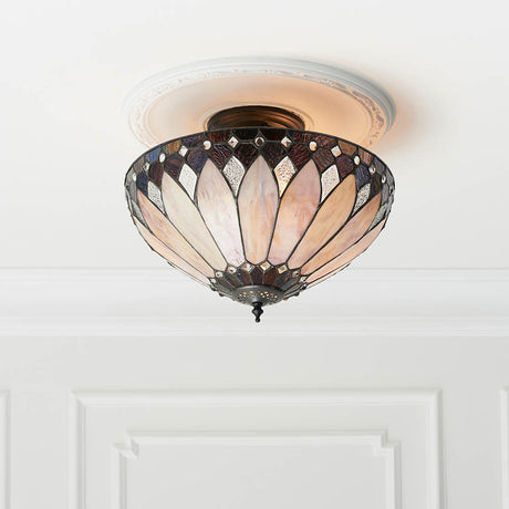 Brooklyn Medium 3-Light Semi Flush Ceiling Light - Comet Lighting