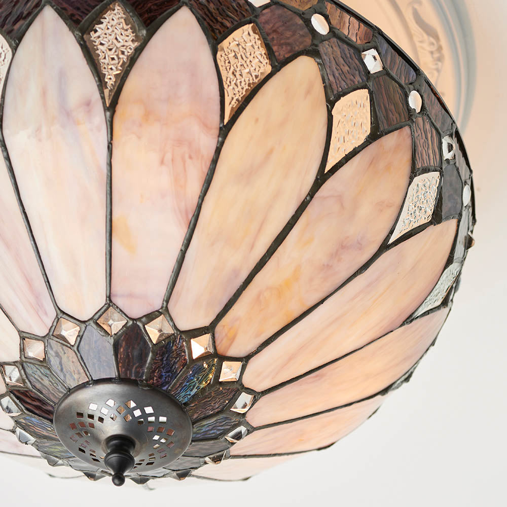 Brooklyn Medium 3-Light Semi Flush Ceiling Light - Comet Lighting