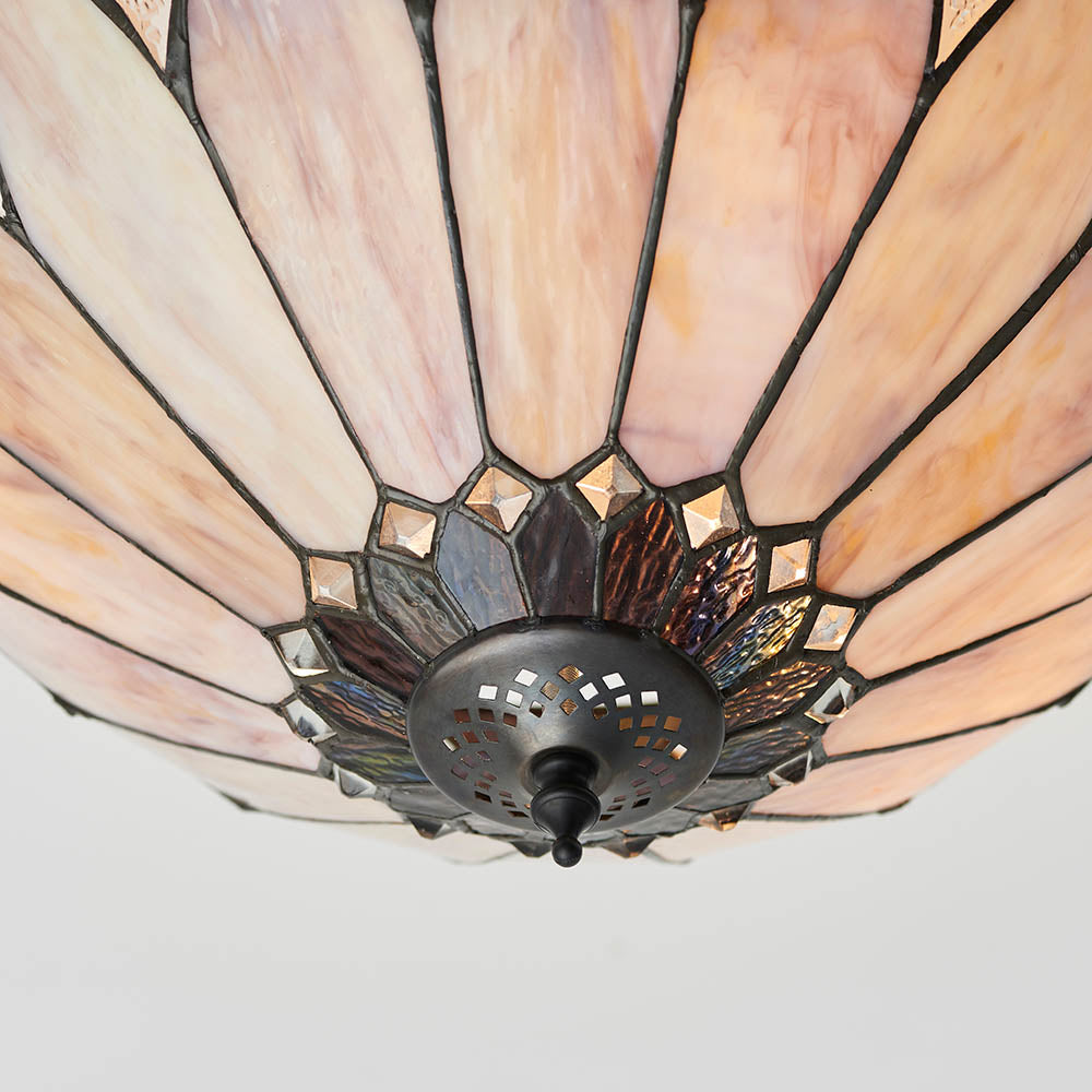 Brooklyn Medium 3-Light Semi Flush Ceiling Light - Comet Lighting