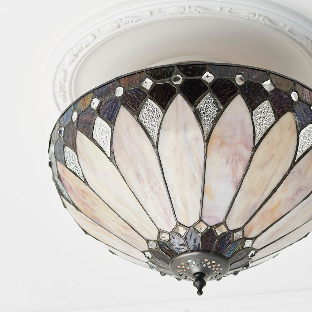 Brooklyn Medium 3-Light Semi Flush Ceiling Light - Comet Lighting