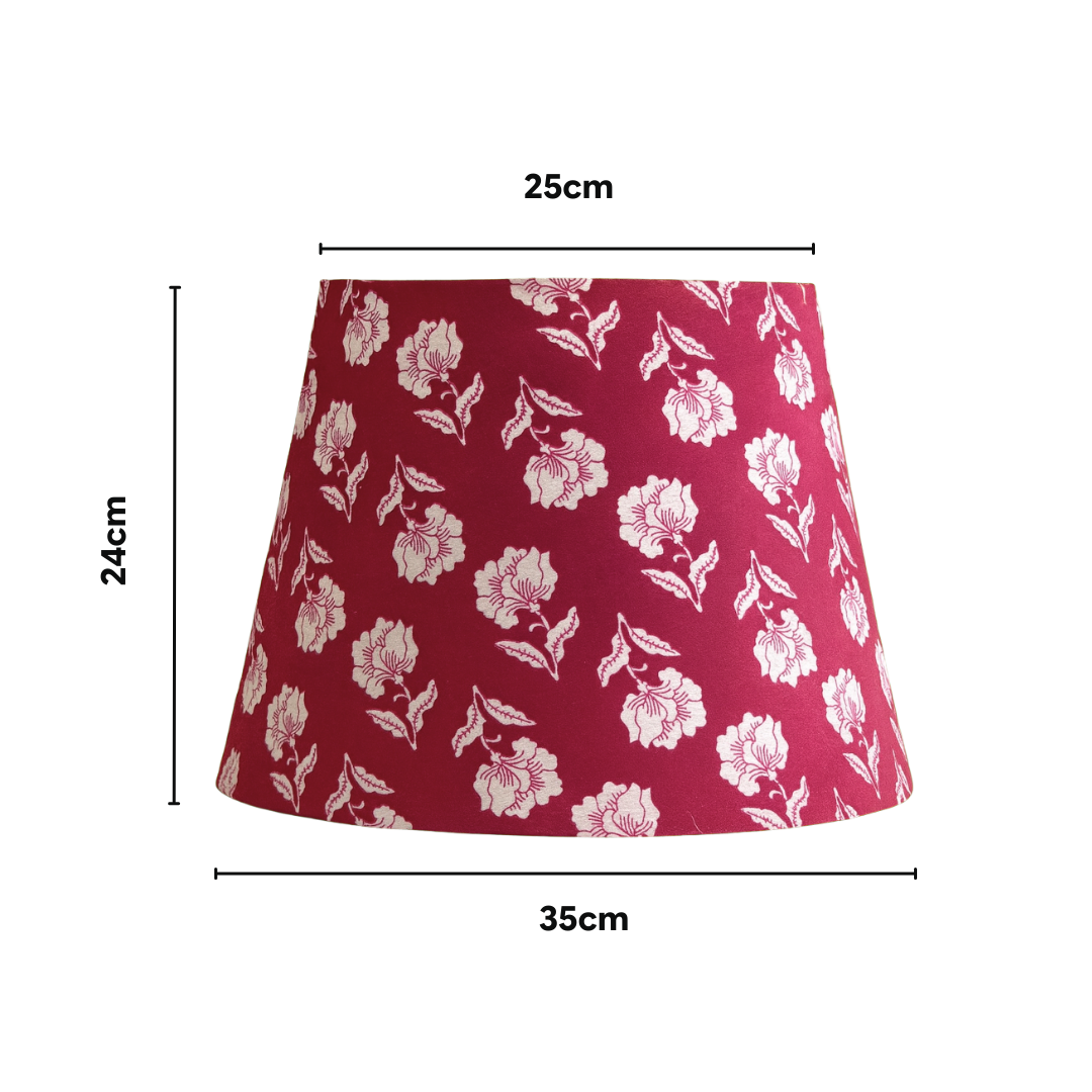 AARTIN 35 CM Cherry Blossom Cotton Lampshade - Straight Empire ( Shade Only )