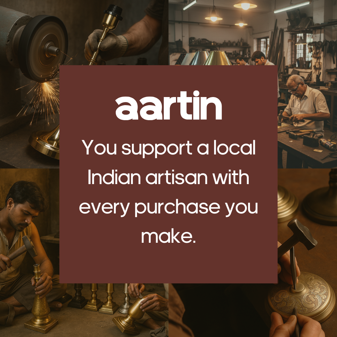 AARTIN LILY FLOOR LAMP IN ANTIQUE BRASS & MATTE BLACK (BASE ONLY)