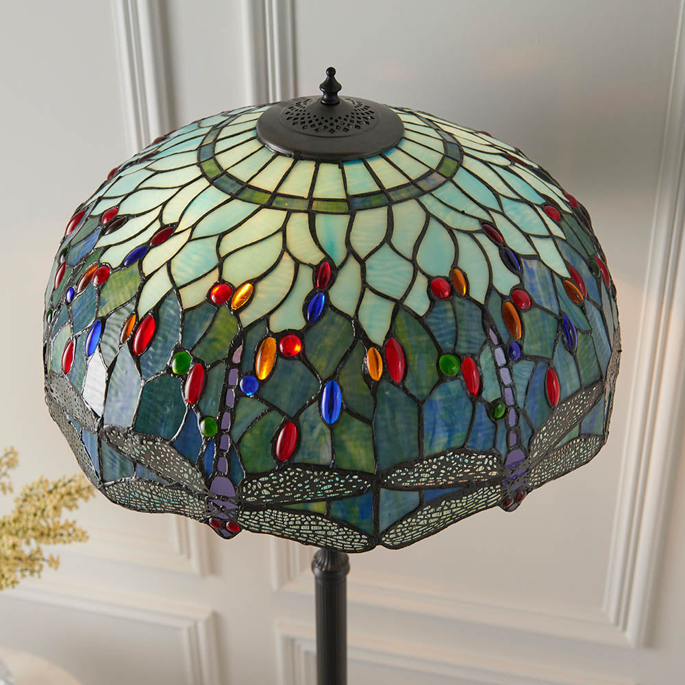 Dragonfly Blue Floor Lamp