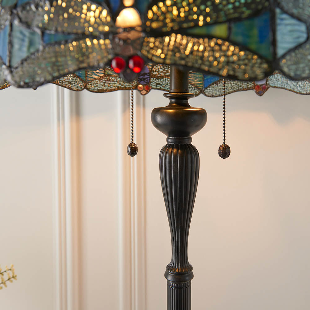 Dragonfly Blue Floor Lamp