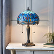 Dragonfly Blue Small Table Lamp - Comet Lighting