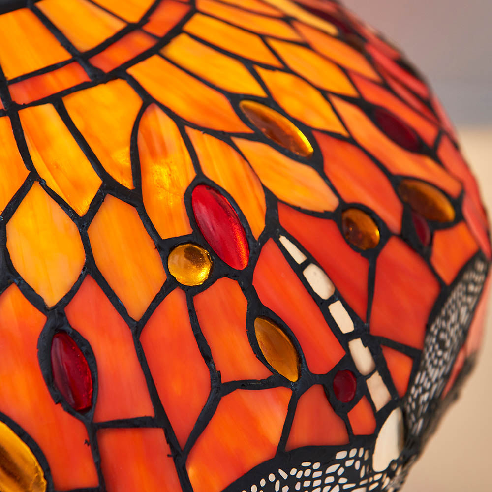 Dragonfly Flame Medium Table Lamp - Comet Lighting