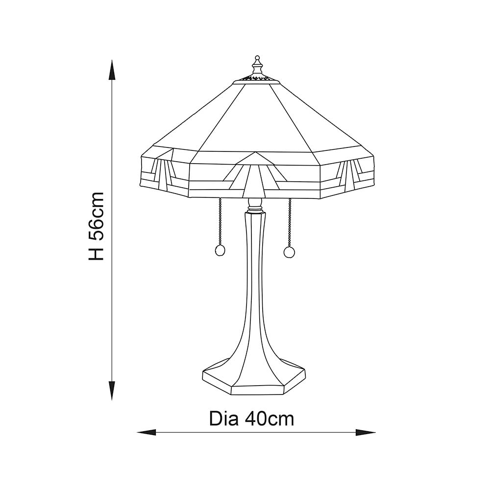 Nevada Medium Table Lamp - Comet Lighting