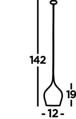 Searchlight Vibrant Pendant - Red Aluminium