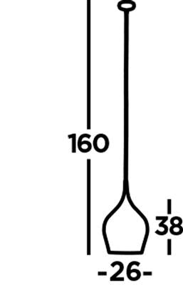 Searchlight Vibrant Large Pendant - Metallic Pink Copper Metal