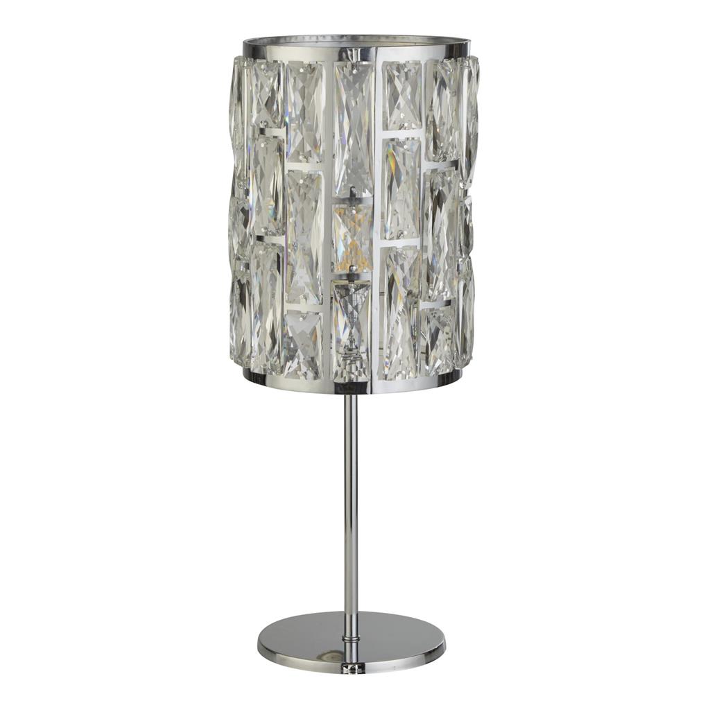 Ideford 1Lt Table Lamp Chrome - Comet Lighting
