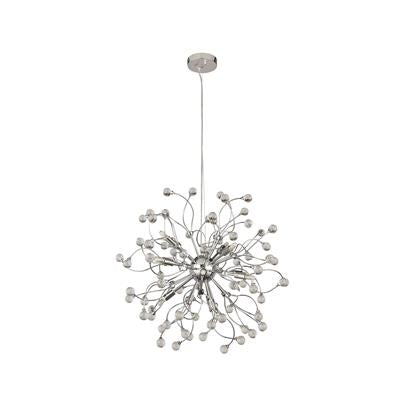 Searchlight Sonja Chrome 12 Light Fitting Crystal Balls Decoration - Comet Lighting