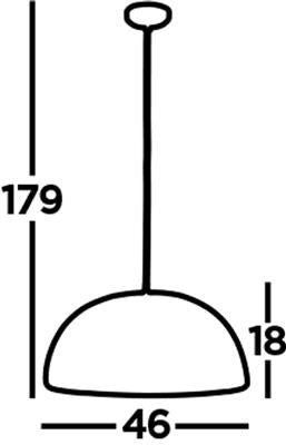 Ashcombe 1Lt Pendant Ceiling Light Black/Gold - Comet Lighting