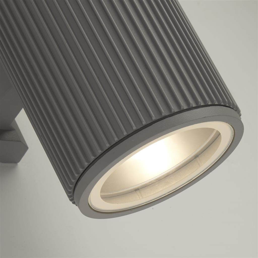 Kingswear Outdoor Up/Down Wall/Porch Light - Grey - Comet Lighting
