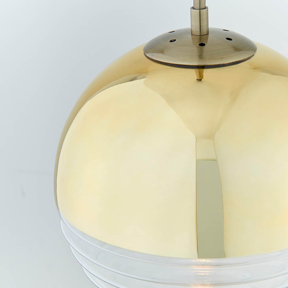 Paloma Pendant Ceiling Light Gold - Comet Lighting