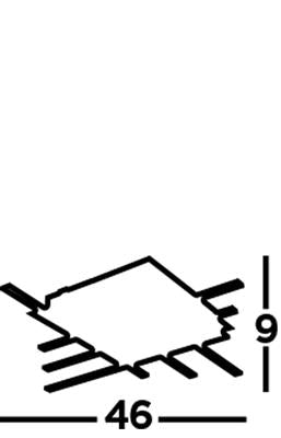 Malborough 6Lt LED Flush Ceiling Light Black - Comet Lighting