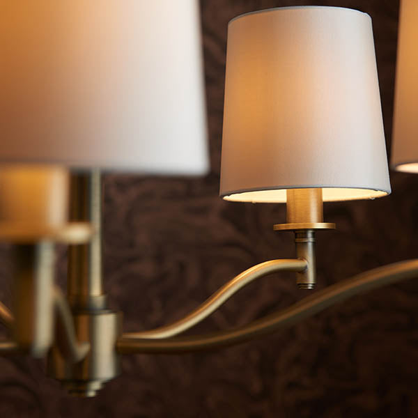 Ortona 5-Light Pendant Ceiling Light Antique Brass