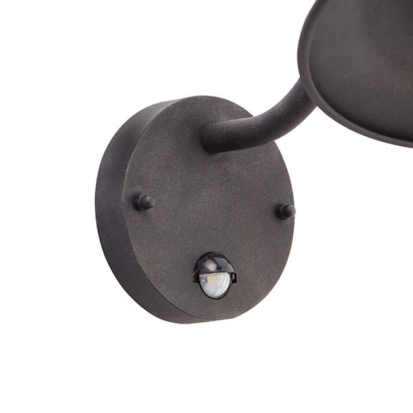 Chesham 1-Light Outdoor Wall Lantern & PIR Black