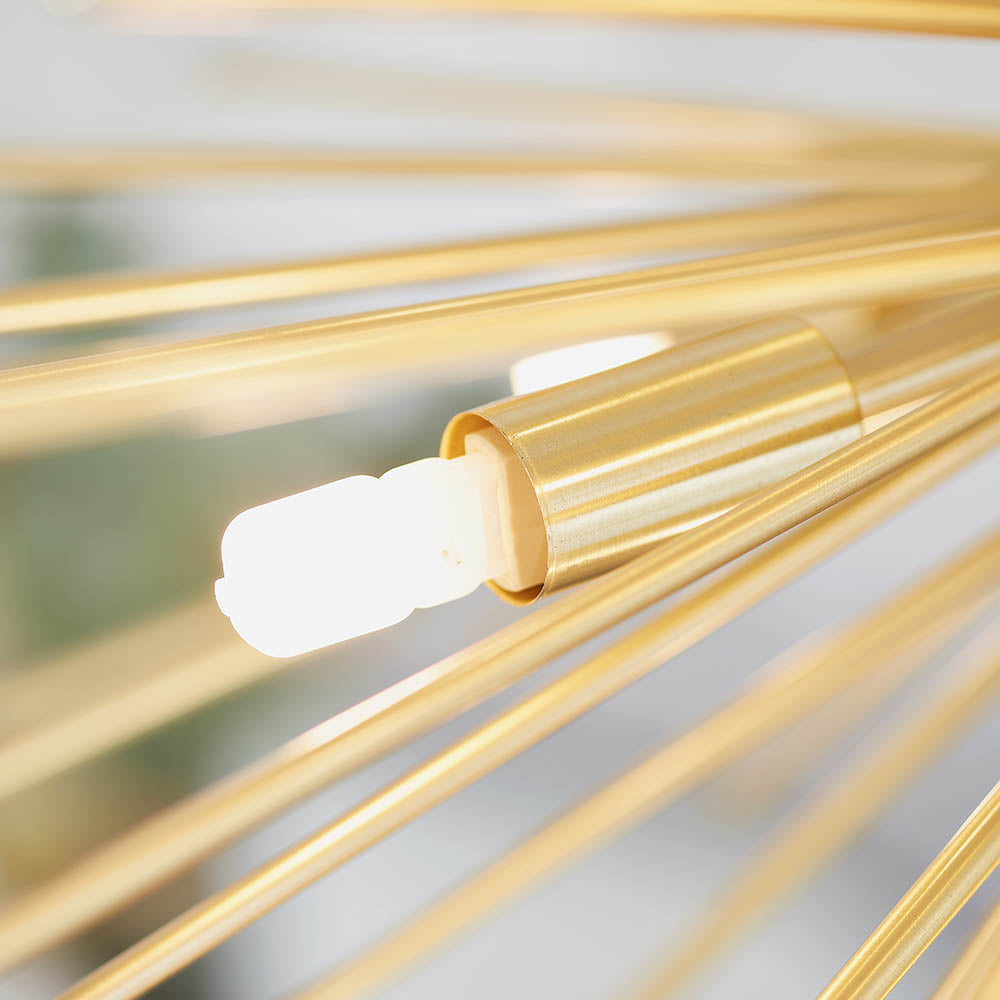 Orta 9-Light Pendant Ceiling Light Satin Gold