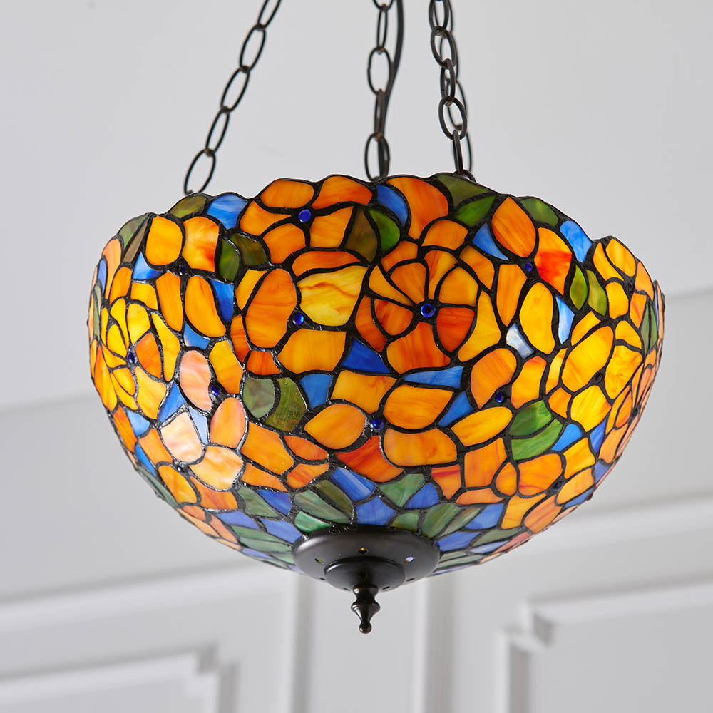 Josette Medium Inverted 3-Light Pendant Ceiling Light - Comet Lighting