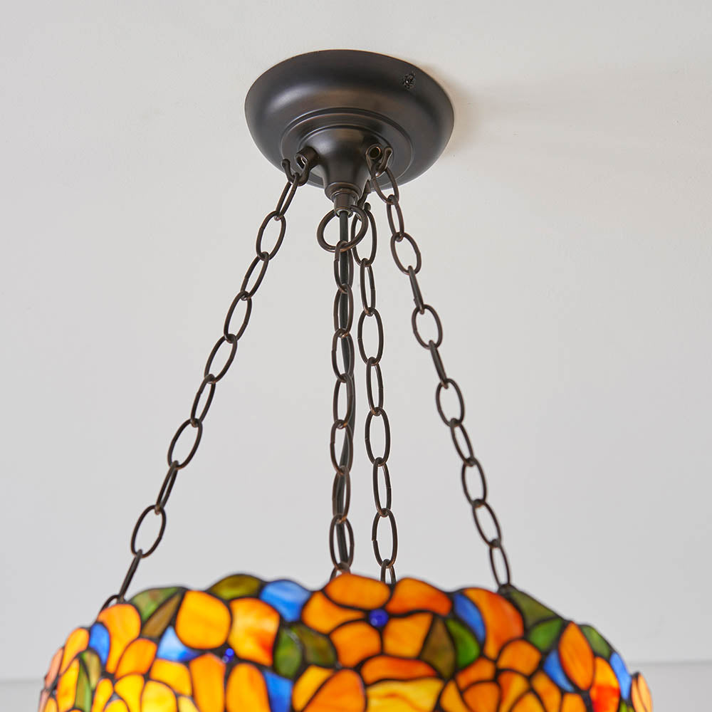 Josette Medium Inverted 3-Light Pendant Ceiling Light - Comet Lighting