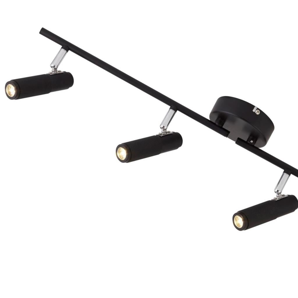 Kittsford 4Lt LED Splitbar Spotlight Black - Comet Lighting