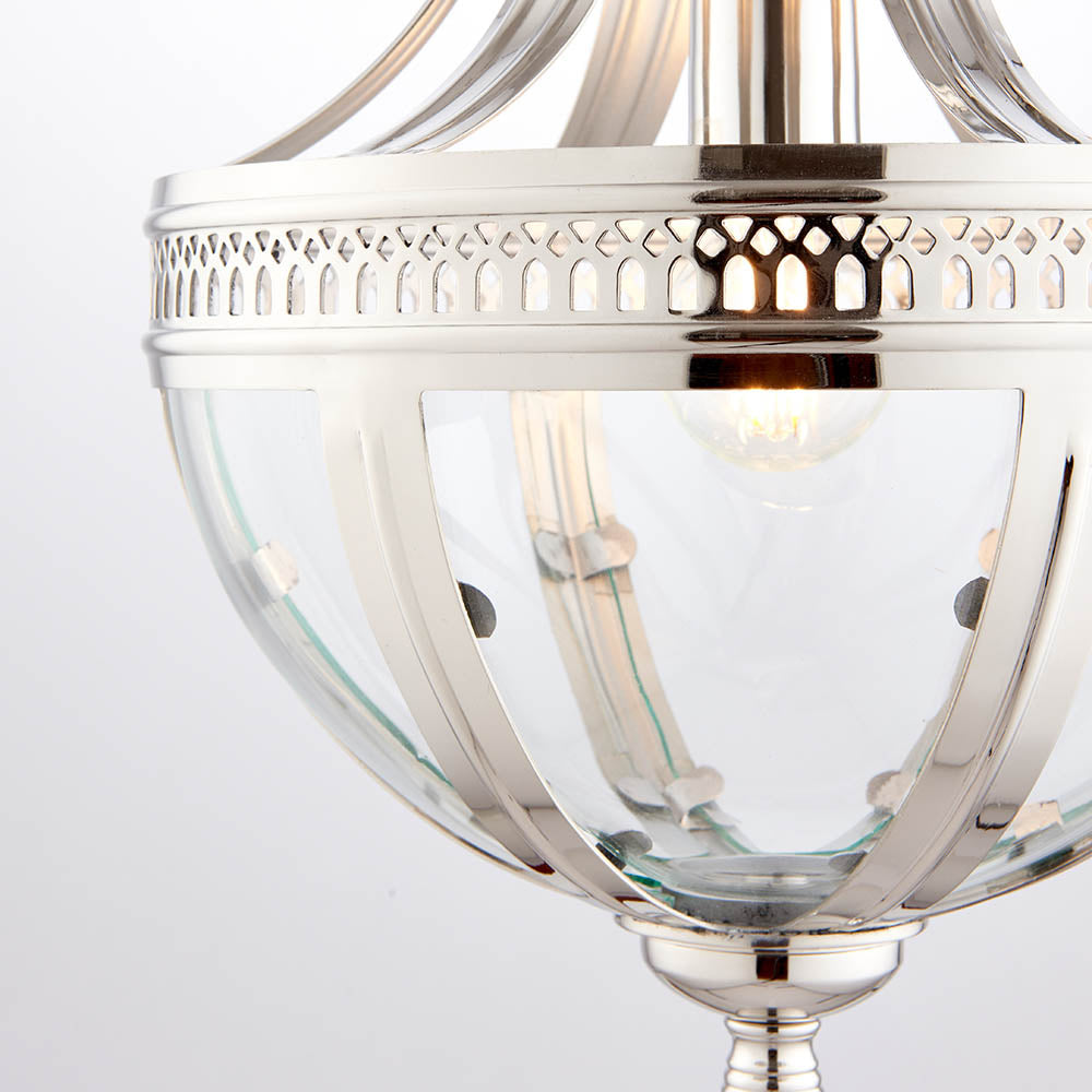 Vienna 1-Light Pendant Ceiling Light Brass - Comet Lighting