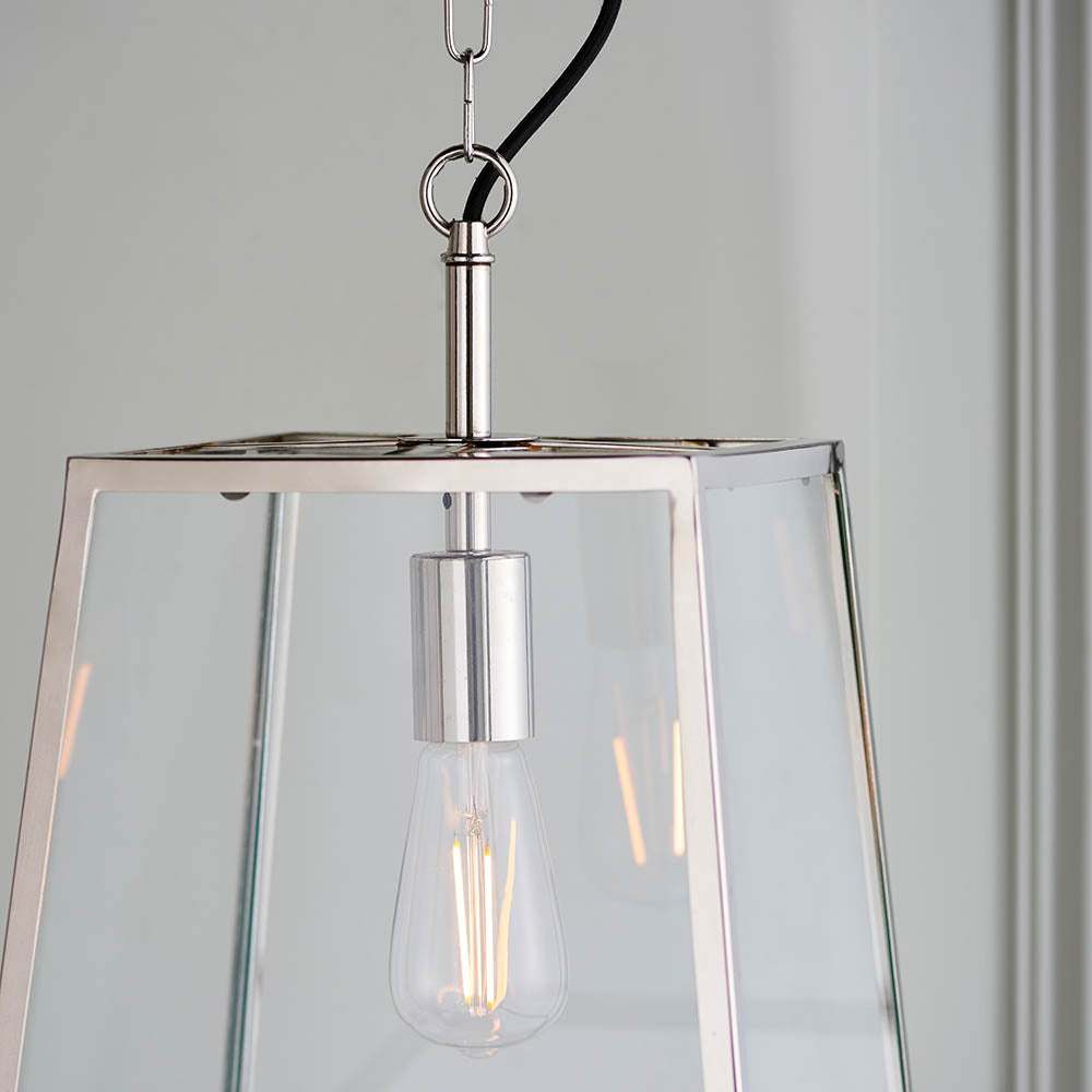 Hurst Ceiling Pendant Nickel - Comet Lighting