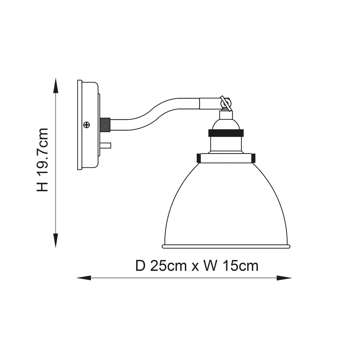 Franklin 1-Light Wall Light - Comet Lighting