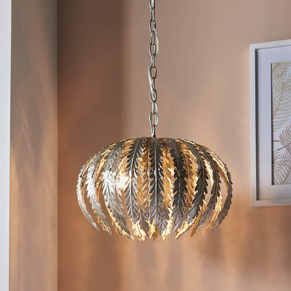 Delphine 3-Light Pendant Ceiling Light Silver - Comet Lighting