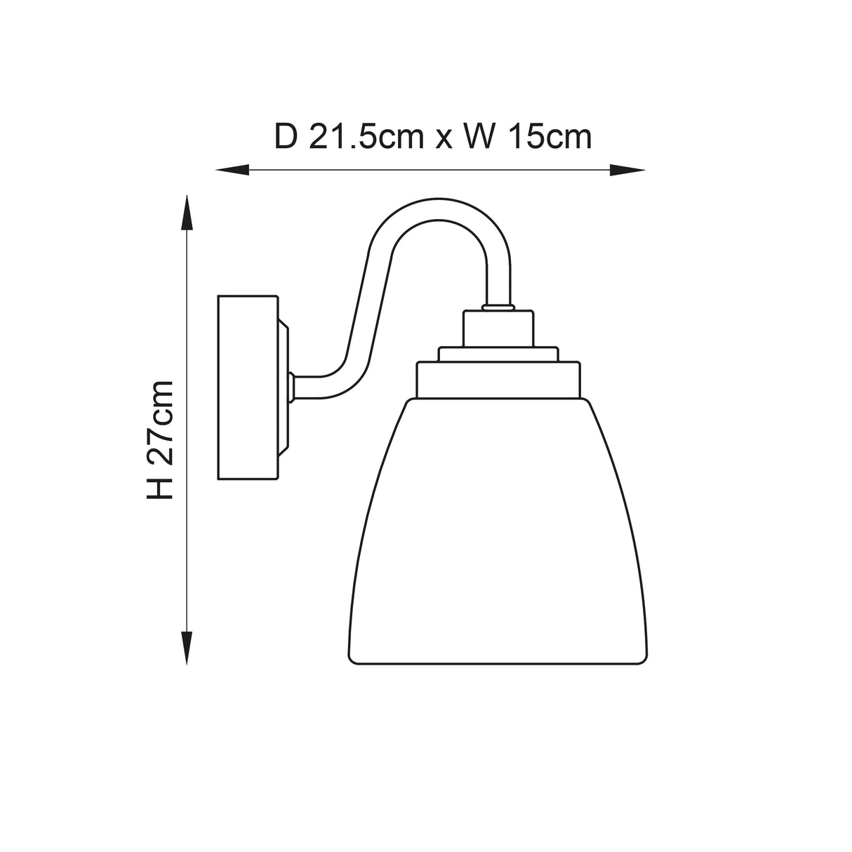 Ashbury 1-Light Wall Light - Comet Lighting