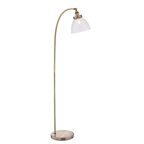 Hansen Task Floor Lamp Antique Brass