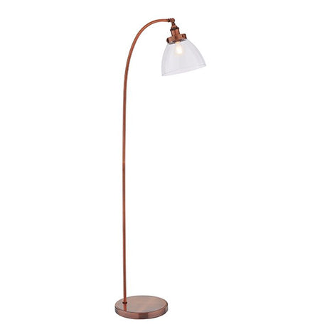 Hansen Task Floor Lamp Aged Copper