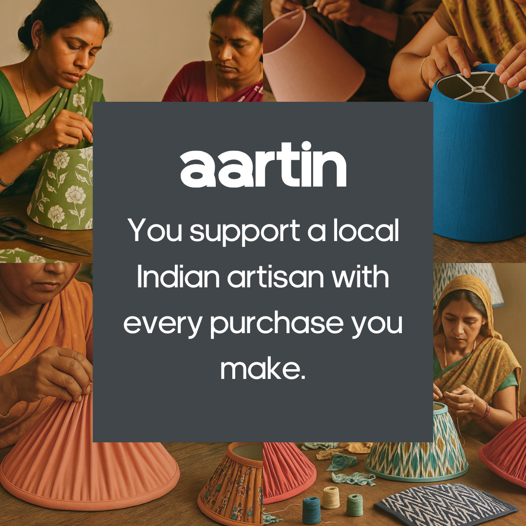 AARTIN 35 CM GREY LILAC BLOOMS STRAIGHT EMPIRE ROLLED LAMPSHADE IN COTTON