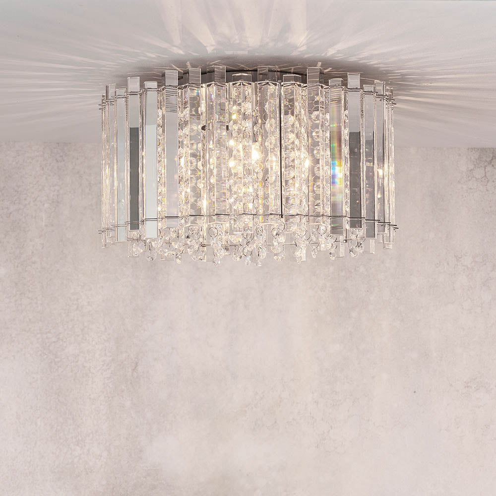 Hanna 4-Light Flush Ceiling Light - Comet Lighting