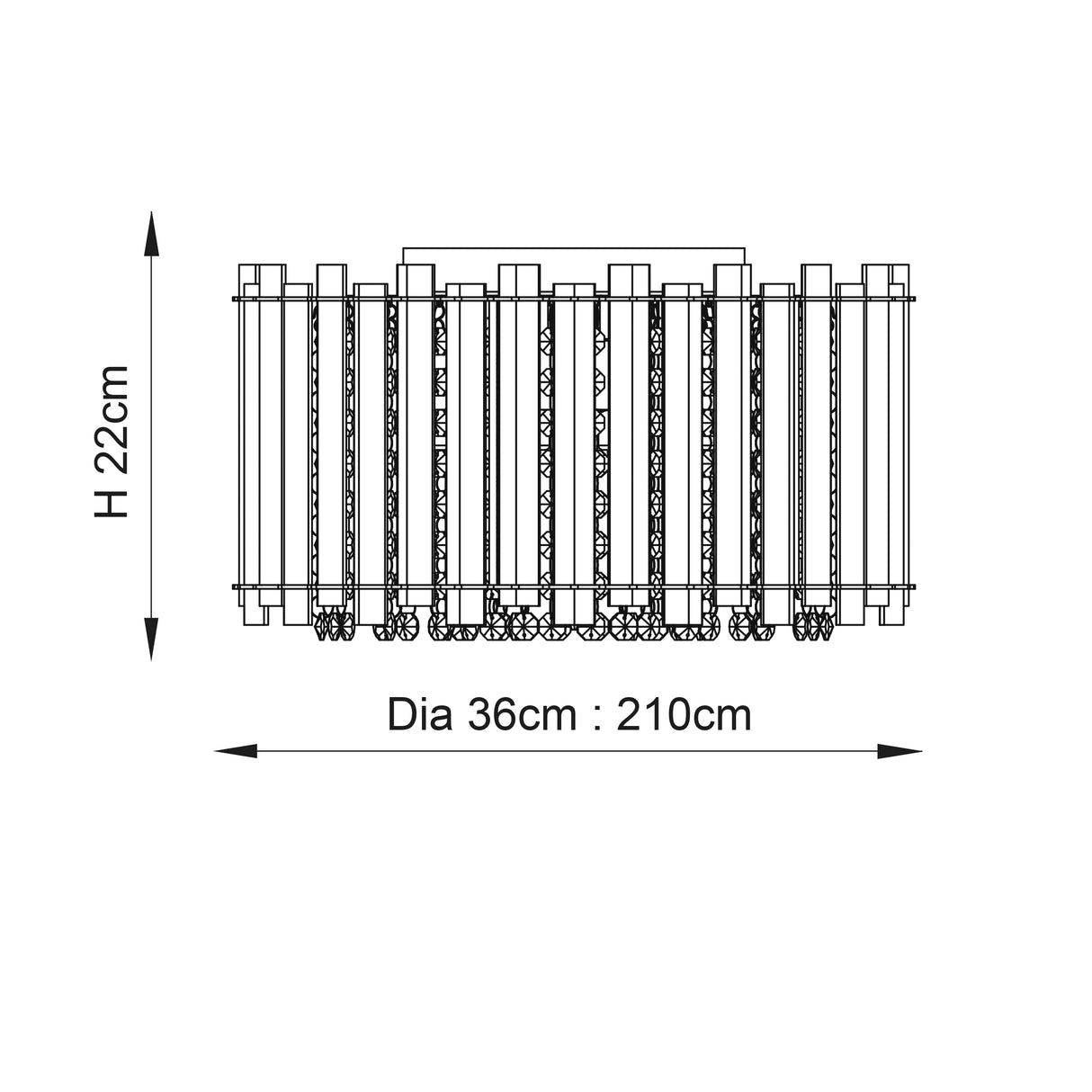 Hanna 4-Light Flush Ceiling Light - Comet Lighting